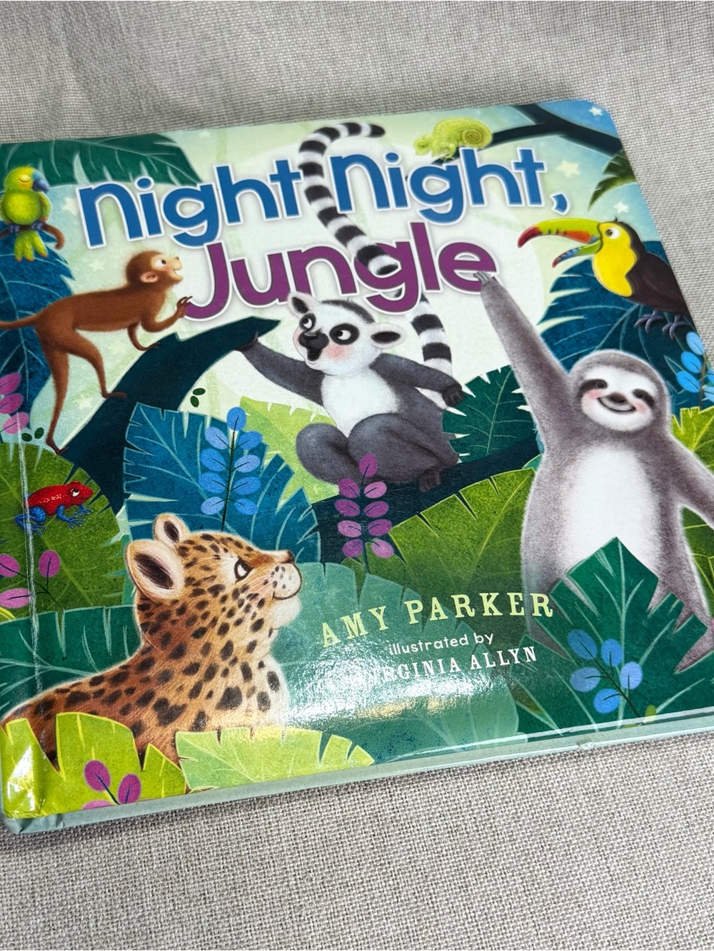 Night Night, Jungle written by Amy Parker | Children Board Book